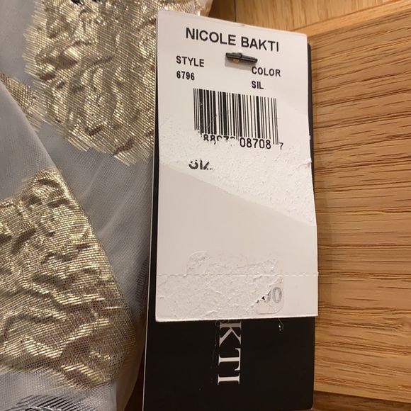 Nicole Bakti Floral Embroidered Jewel Dress - Picture 8 of 11